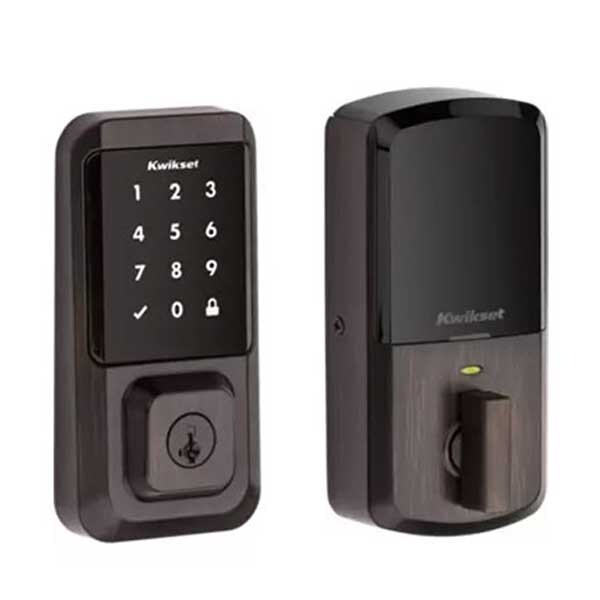 Kwikset: Halo SmartKey Electronic Touchscreen Keyless Entry Deadbolt with WiFi / Venetian Bronze